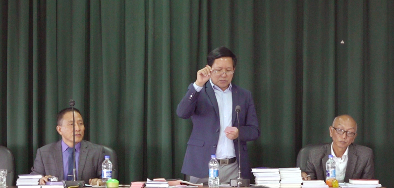 Assembly Nomination Committee in Assembly 2023 thupui tan “Ram chu Lalpa ta a ni” (Sam (22:28) tih a thlang fel