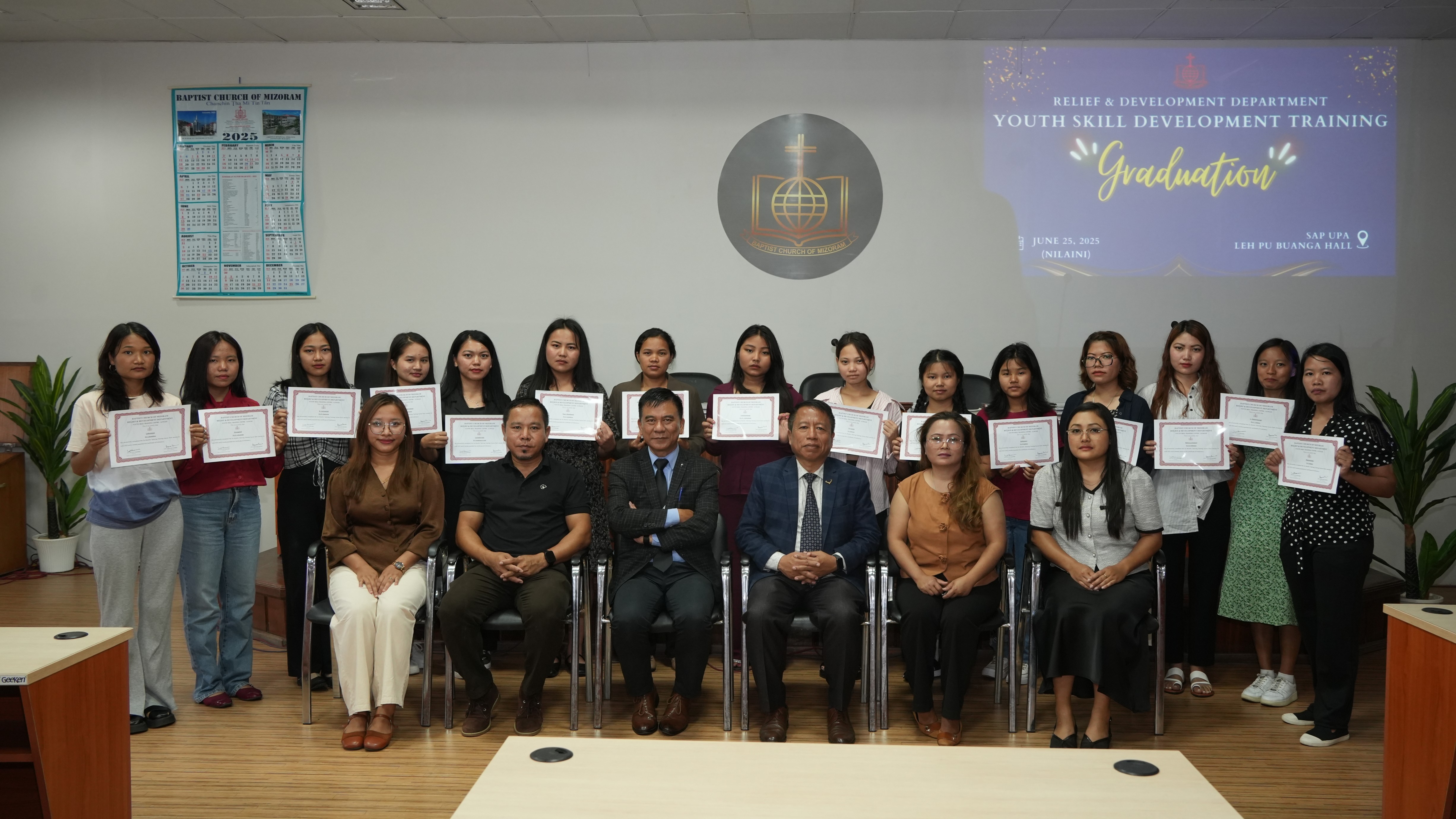 R&D hnuaiah Skill training Graduation Day an hmang.